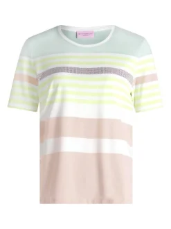 Betty Barclay Damen Basic Shirt in mehrfarbig beige