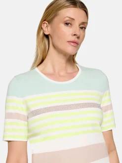 Betty Barclay Damen Basic Shirt in mehrfarbig beige