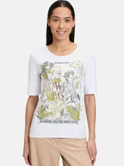 Betty Barclay Damen Basic Shirt in weiß mehrfarbig