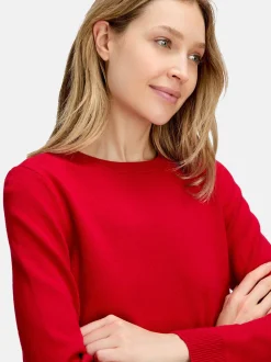 Betty Barclay Damen Basic-Strickpullover in rot