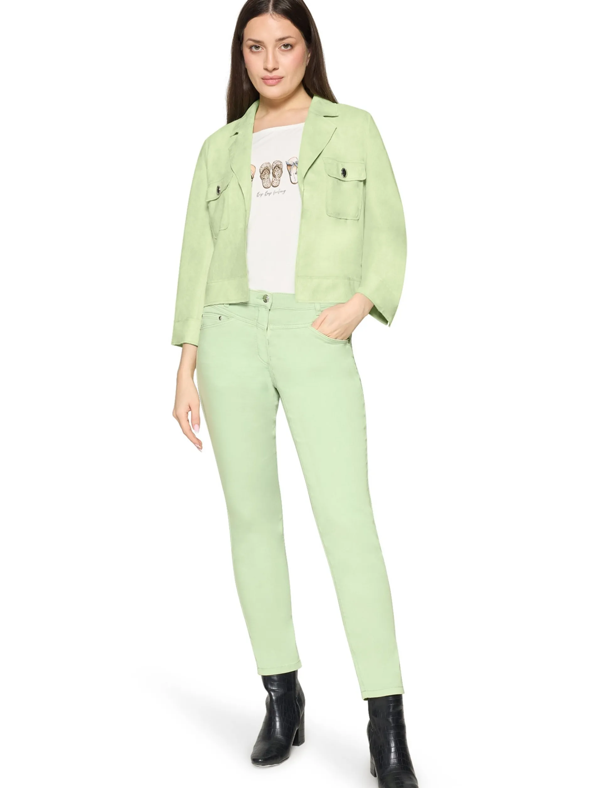 Betty Barclay Damen Blazer in kiwi - Ärmel: 3/4 Arm