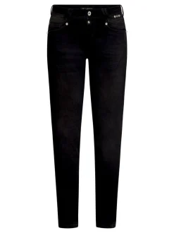 Betty Barclay Damen Boyfriend-Hose in schwarz denim