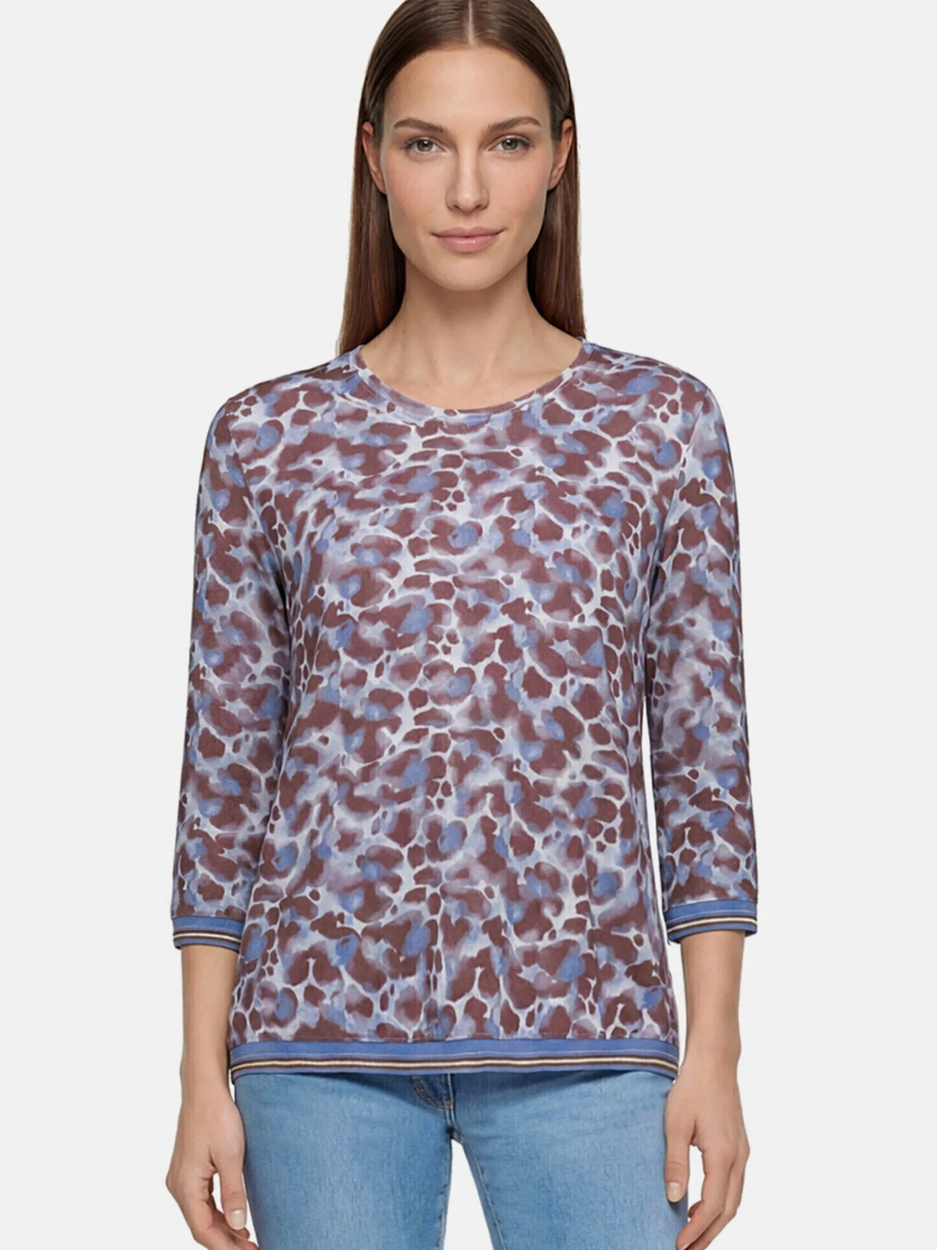 Betty Barclay Damen Casual-Shirt in blau mehrfarbig