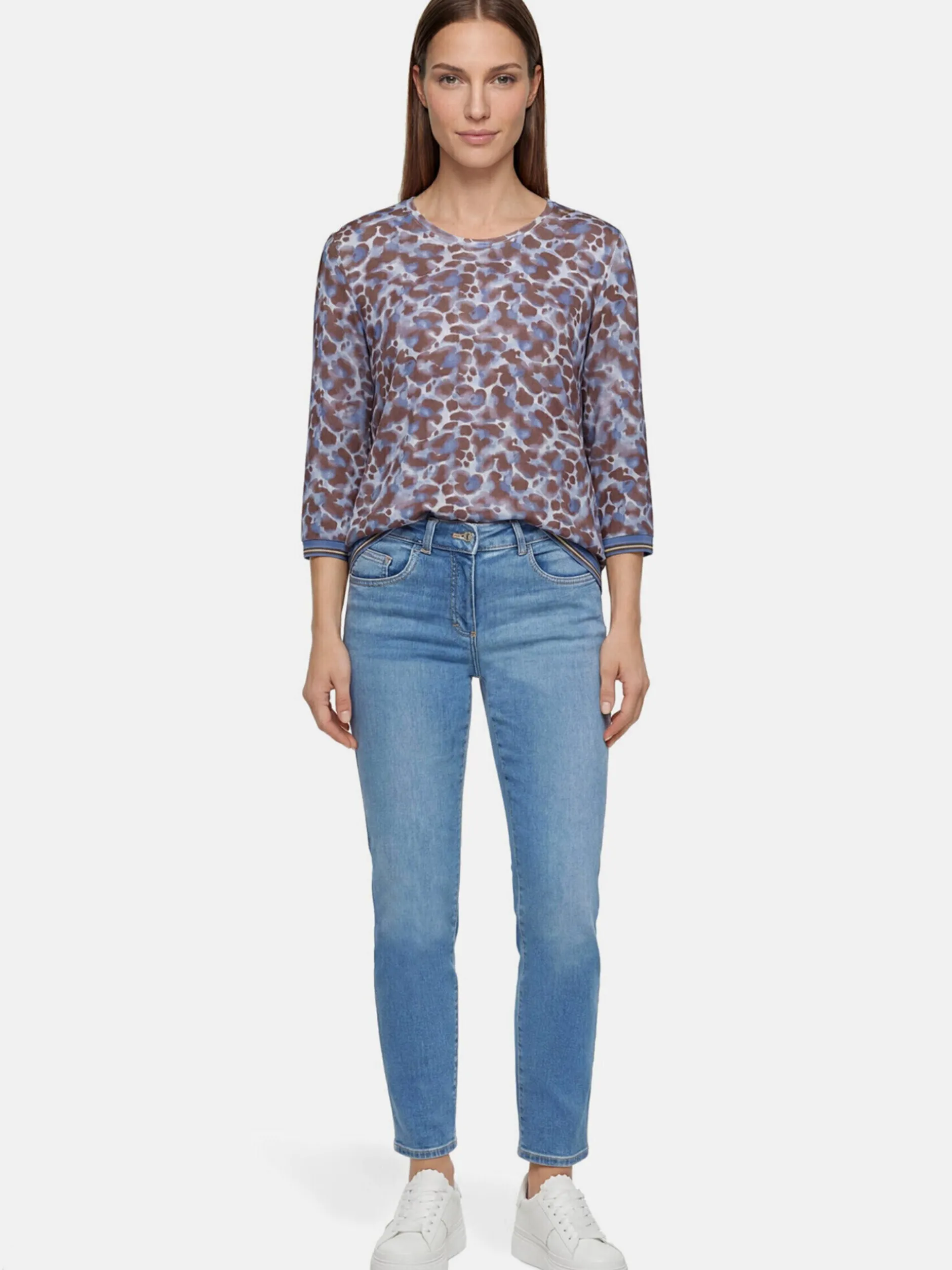 Betty Barclay Damen Casual-Shirt in blau mehrfarbig