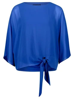 Betty Barclay Damen Chiffonbluse in blau