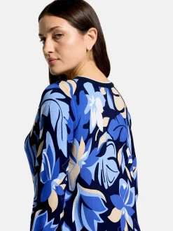 Betty Barclay Damen Feinstrickpullover in blau