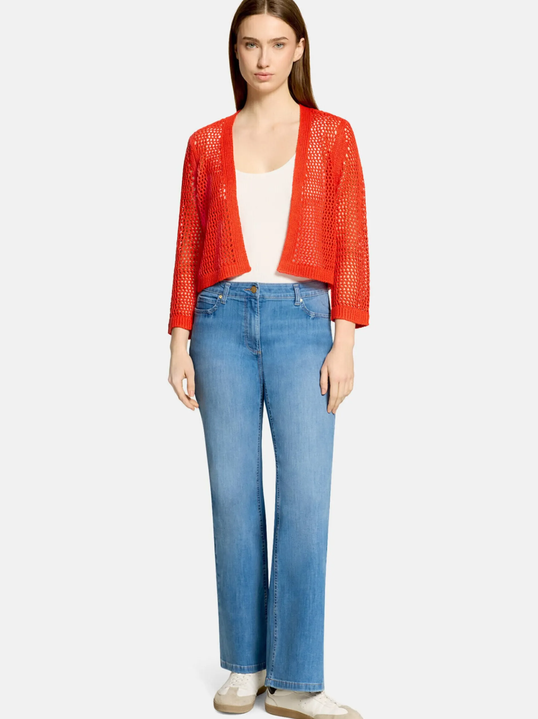 Betty Barclay Damen Grobstrickjacke in rot