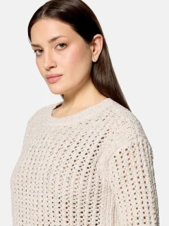 Betty Barclay Damen Grobstrick-Pullover in beige