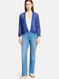 Betty Barclay Damen Grobstrickjacke in blau