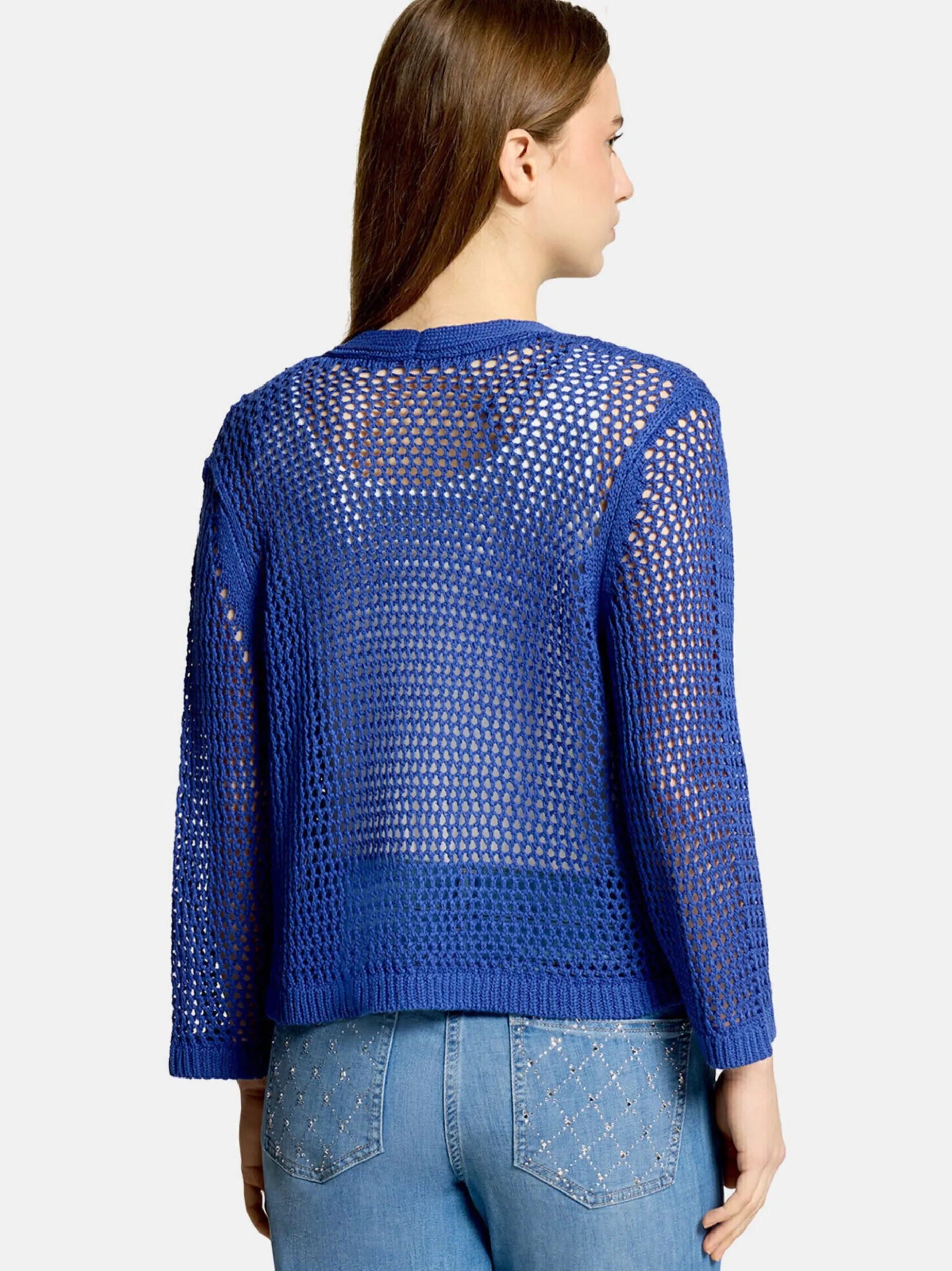 Betty Barclay Damen Grobstrickjacke in blau