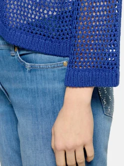 Betty Barclay Damen Grobstrickjacke in blau