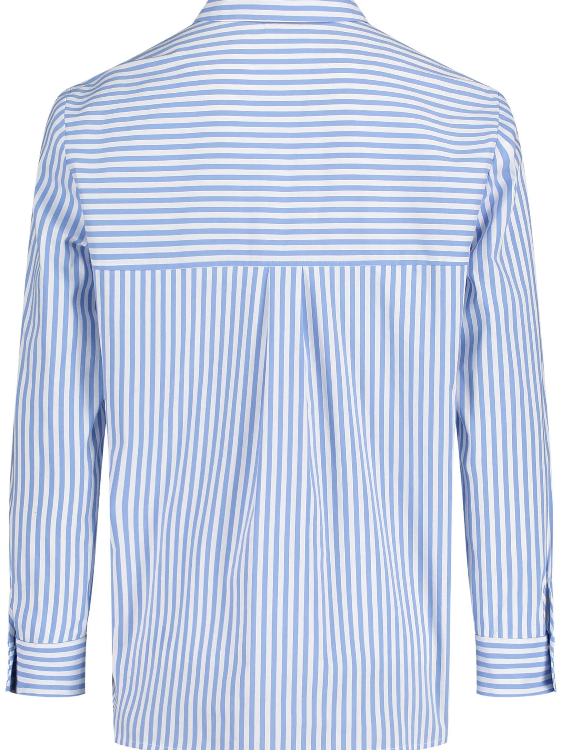 Betty Barclay Damen Hemdbluse in hellblau weiß