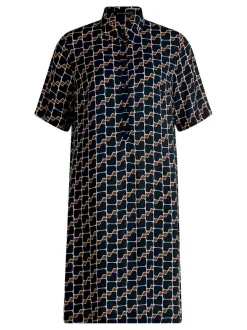Betty Barclay Damen Hemdblusenkleid in marine beige