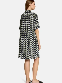 Betty Barclay Damen Hemdblusenkleid in blau mehrfarbig
