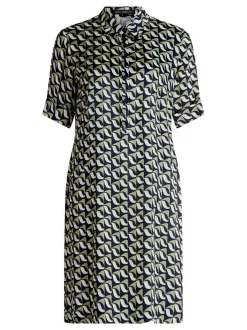 Betty Barclay Damen Hemdblusenkleid in blau mehrfarbig