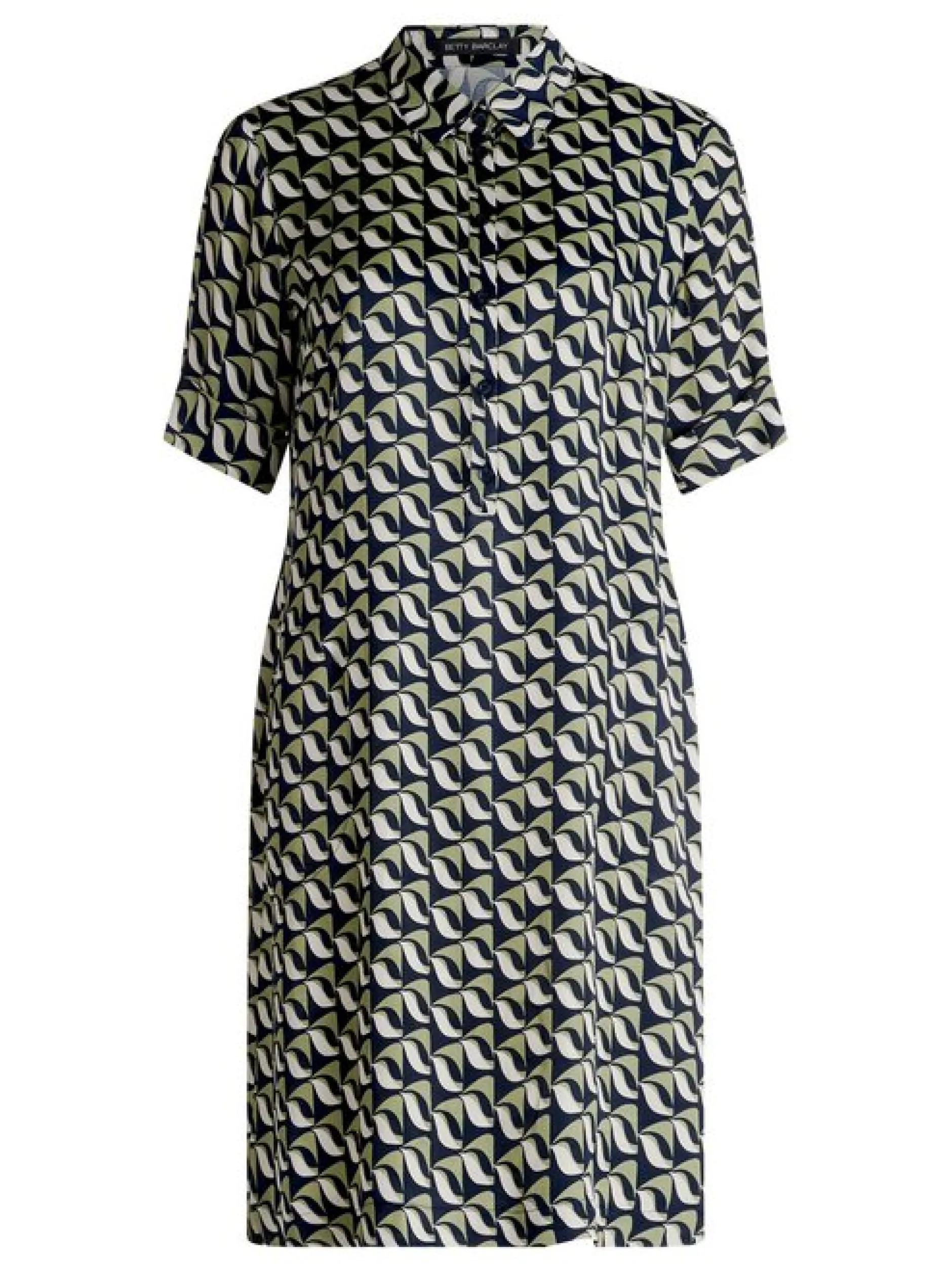 Betty Barclay Damen Hemdblusenkleid in blau mehrfarbig