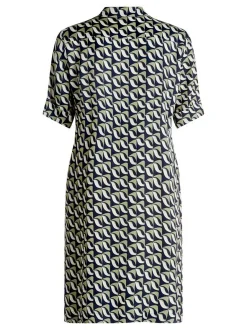 Betty Barclay Damen Hemdblusenkleid in blau mehrfarbig