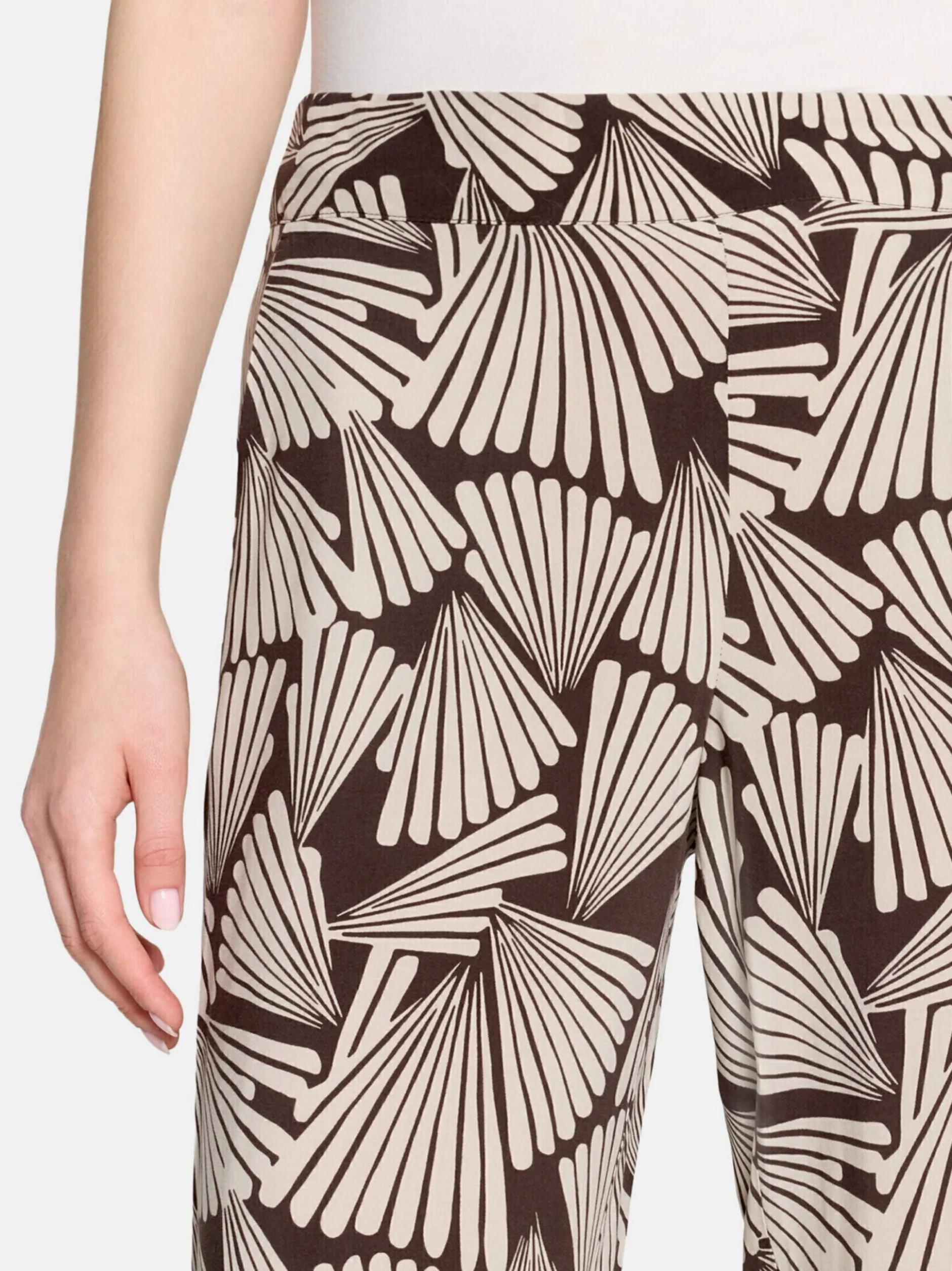 Betty Barclay Damen Hose in braun mehrfarbig