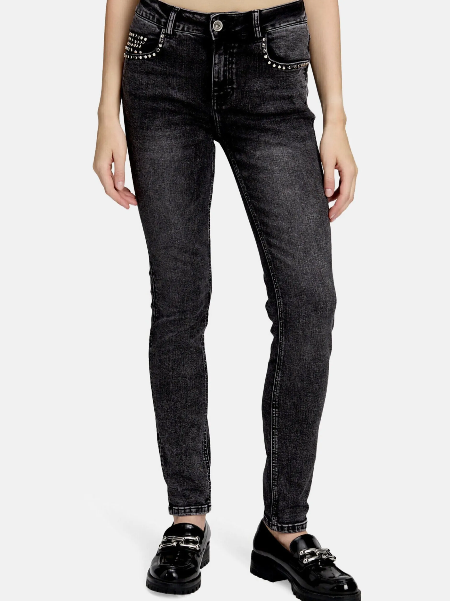 Betty Barclay Damen Jeans in grau denim