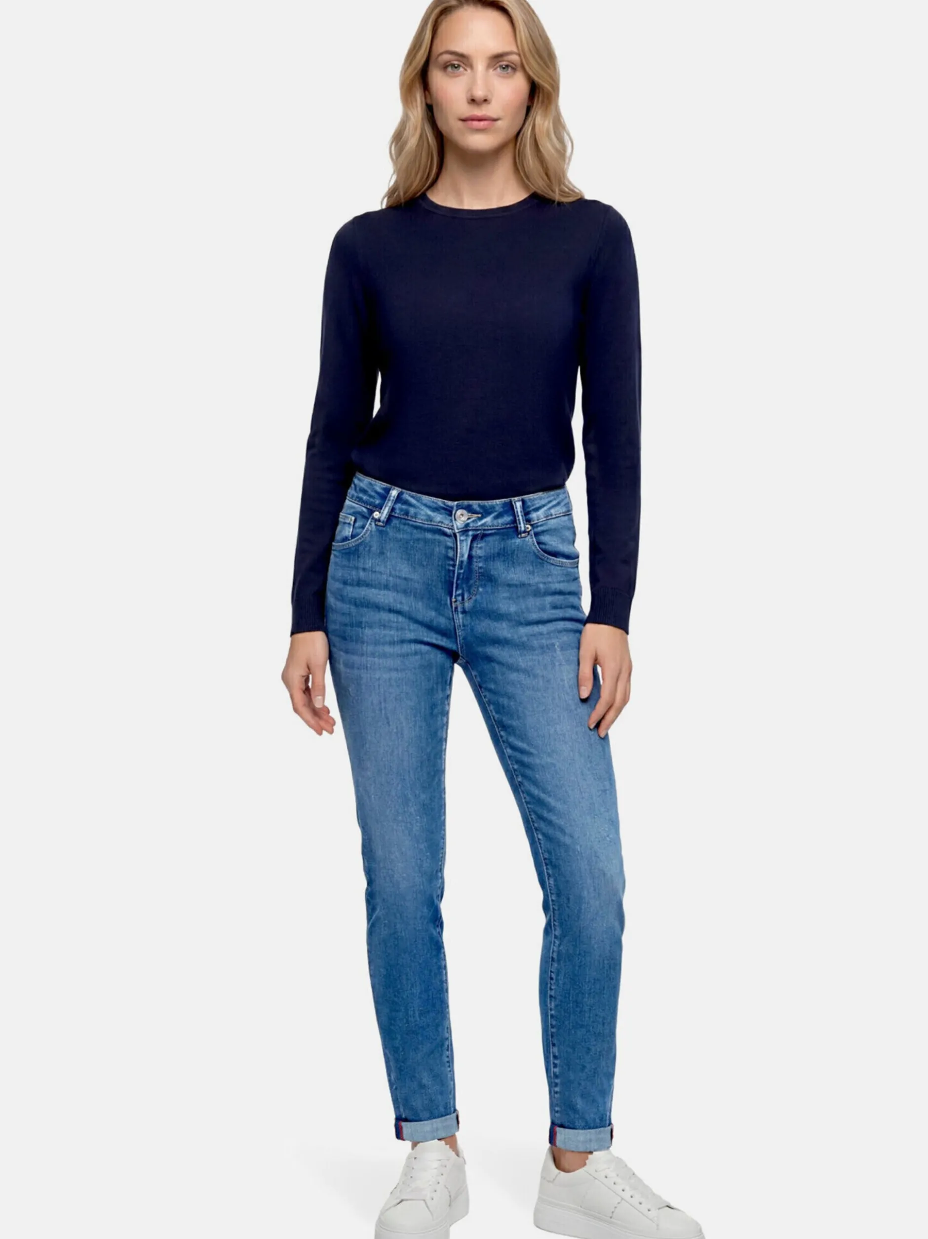 Betty Barclay Damen Jeans in medium stone denim