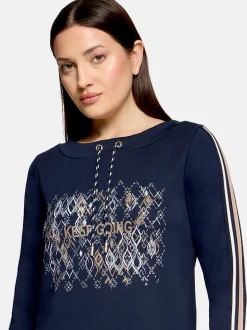 Betty Barclay Damen Jerseykleid in marine royal