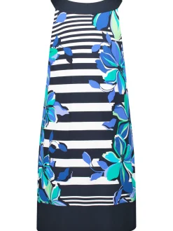 Betty Barclay Damen Jerseykleid in mehrfarbig blau