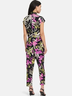 Betty Barclay Damen Jumpsuit in mehrfarbig schwarz