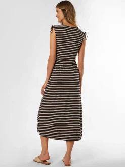 Betty Barclay Damen Kleid in marine beige - Länge: midi