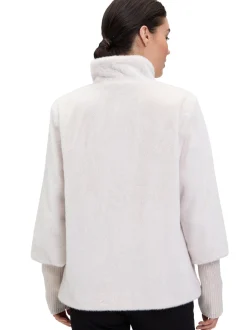 Betty Barclay Damen Kunstfelljacke in ecru