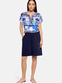 Betty Barclay Damen Longbluse in hellblau mehrfarbig