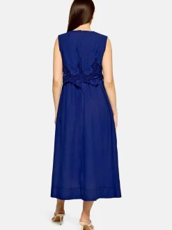 Betty Barclay Damen Midikleid in blau