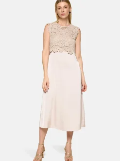 Betty Barclay Damen Midikleid in ecru