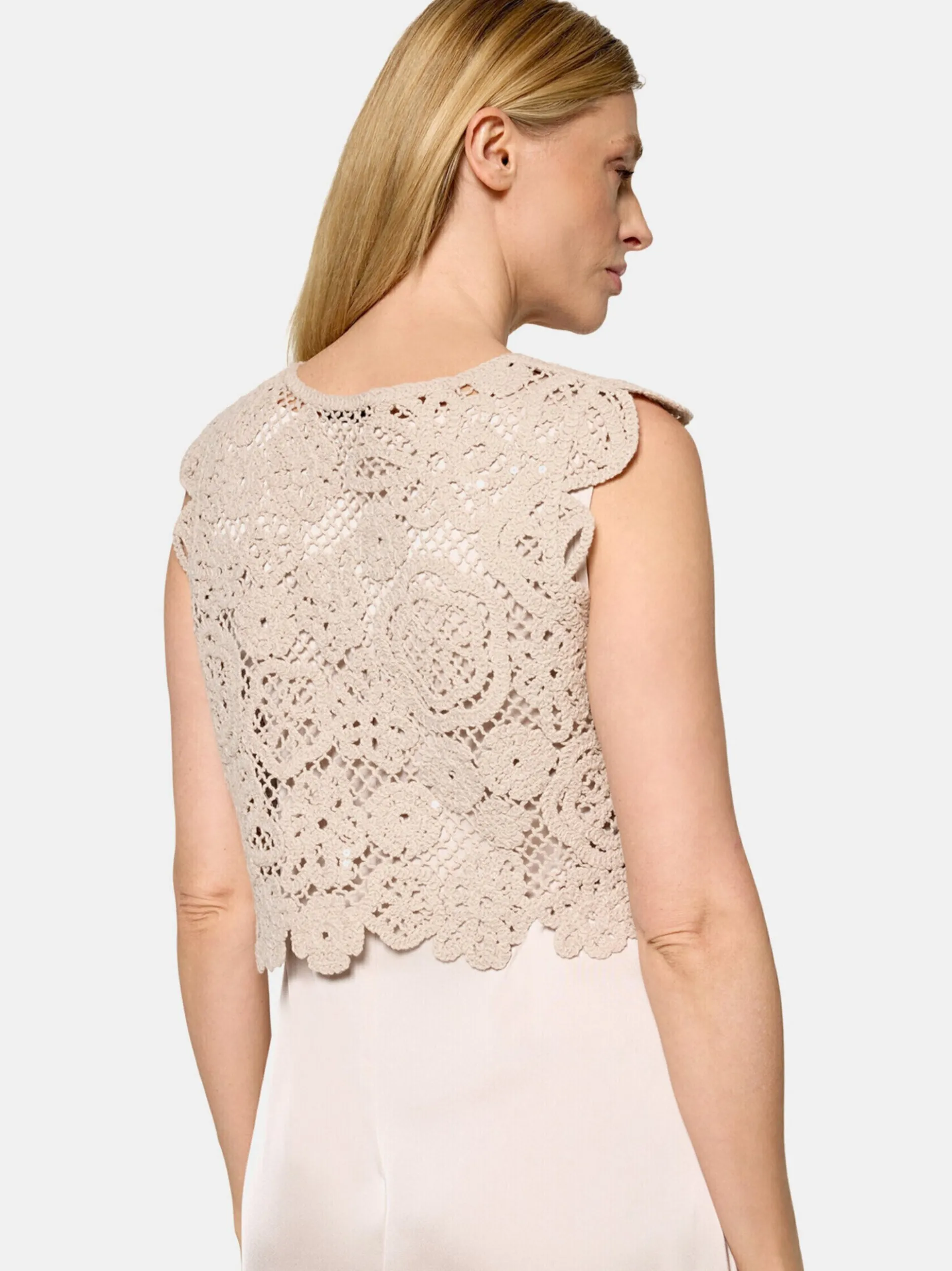 Betty Barclay Damen Midikleid in ecru