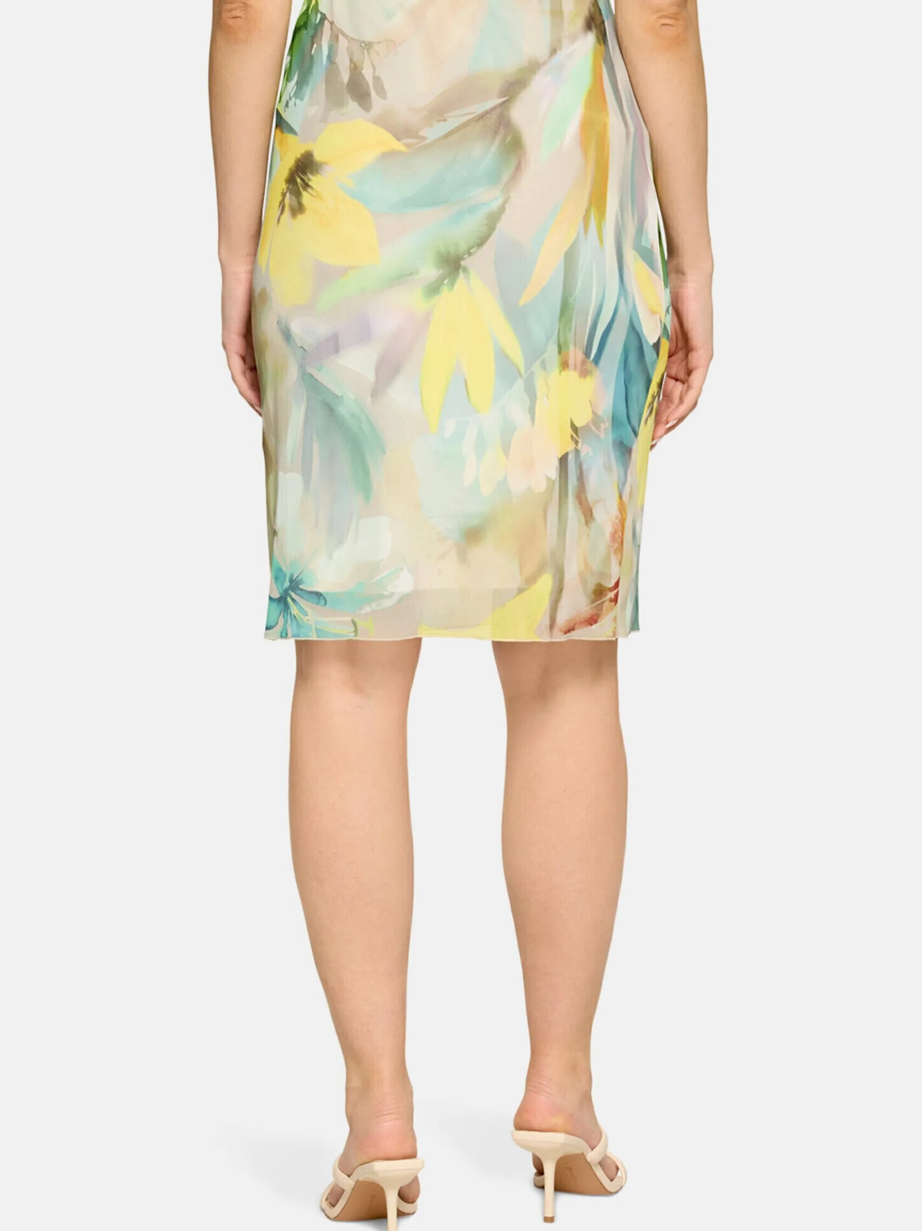 Betty Barclay Damen Midirock in mint mehrfarbig