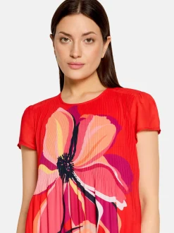 Betty Barclay Damen Plisseekleid in rot