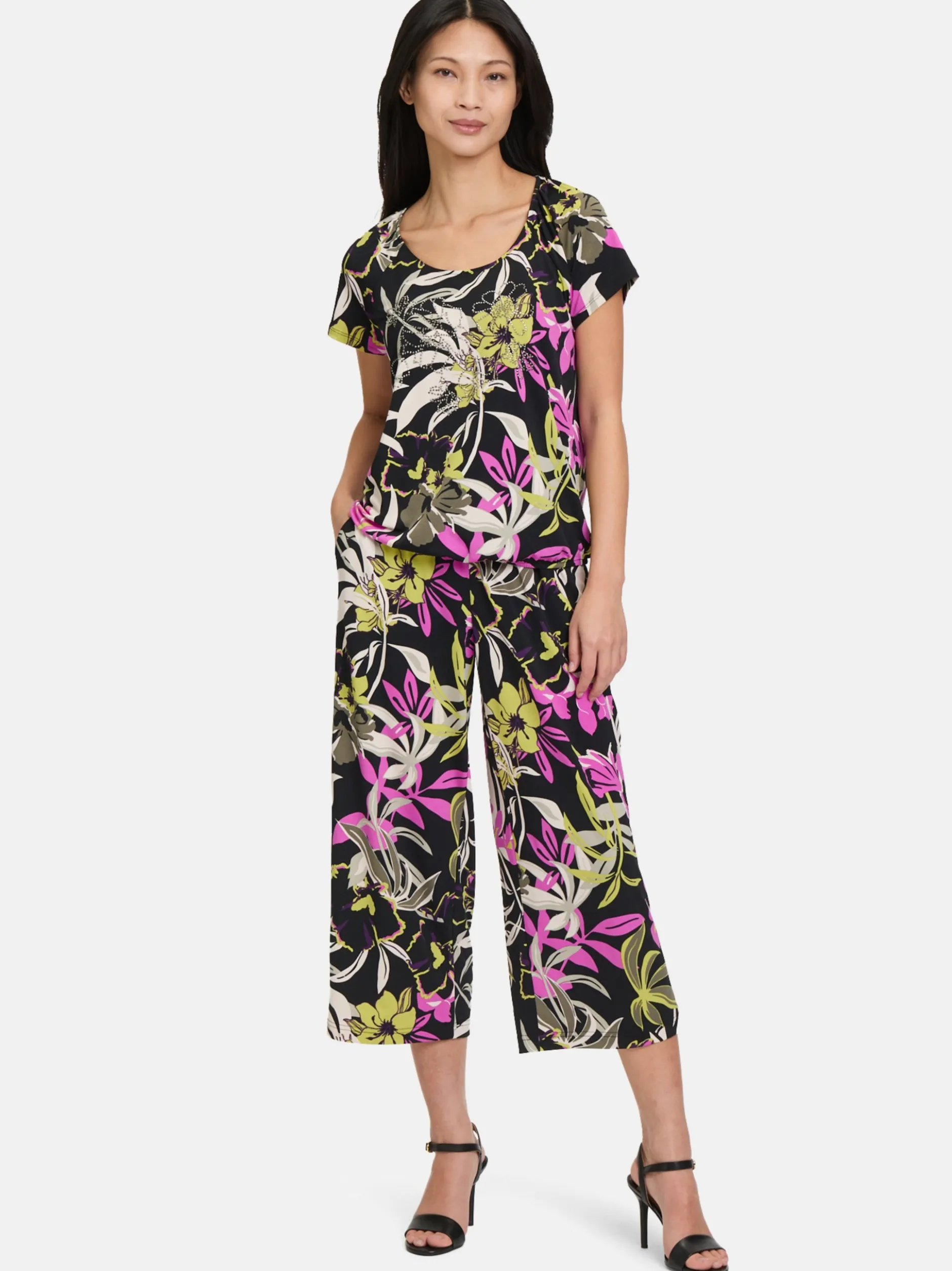 Betty Barclay Damen Printshirt in mehrfarbig schwarz