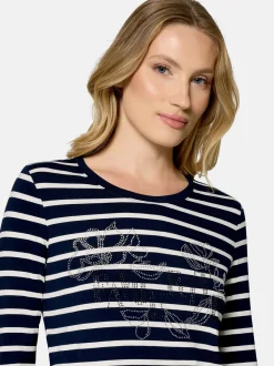 Betty Barclay Damen Ringelshirt in blau