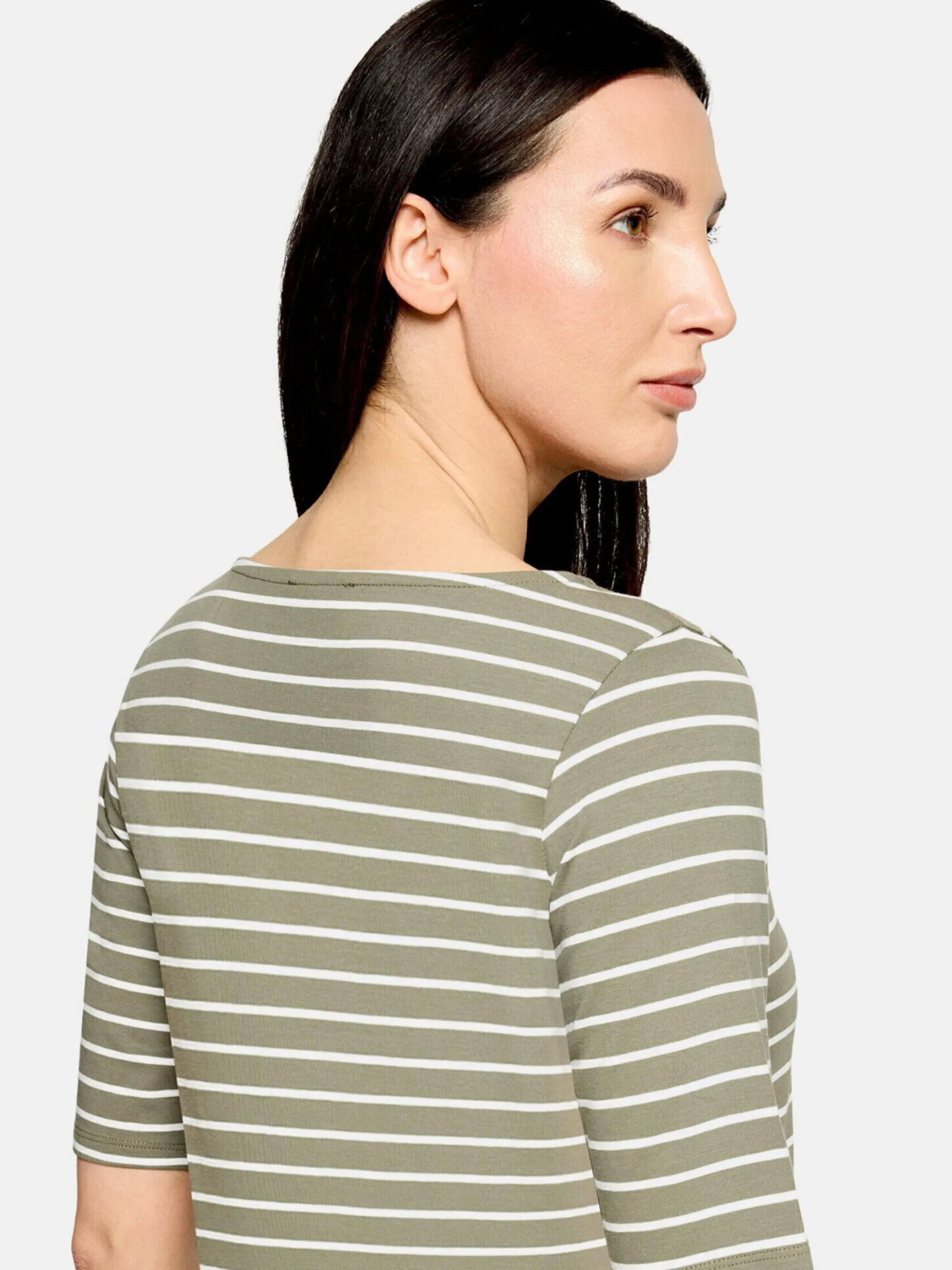 Betty Barclay Damen Ringelshirt in mehrfarbig beige