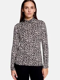 Betty Barclay Damen Rollkragenshirt in mehrfarbig beige