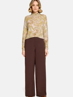 Betty Barclay Damen Rollkragenshirt in mehrfarbig beige