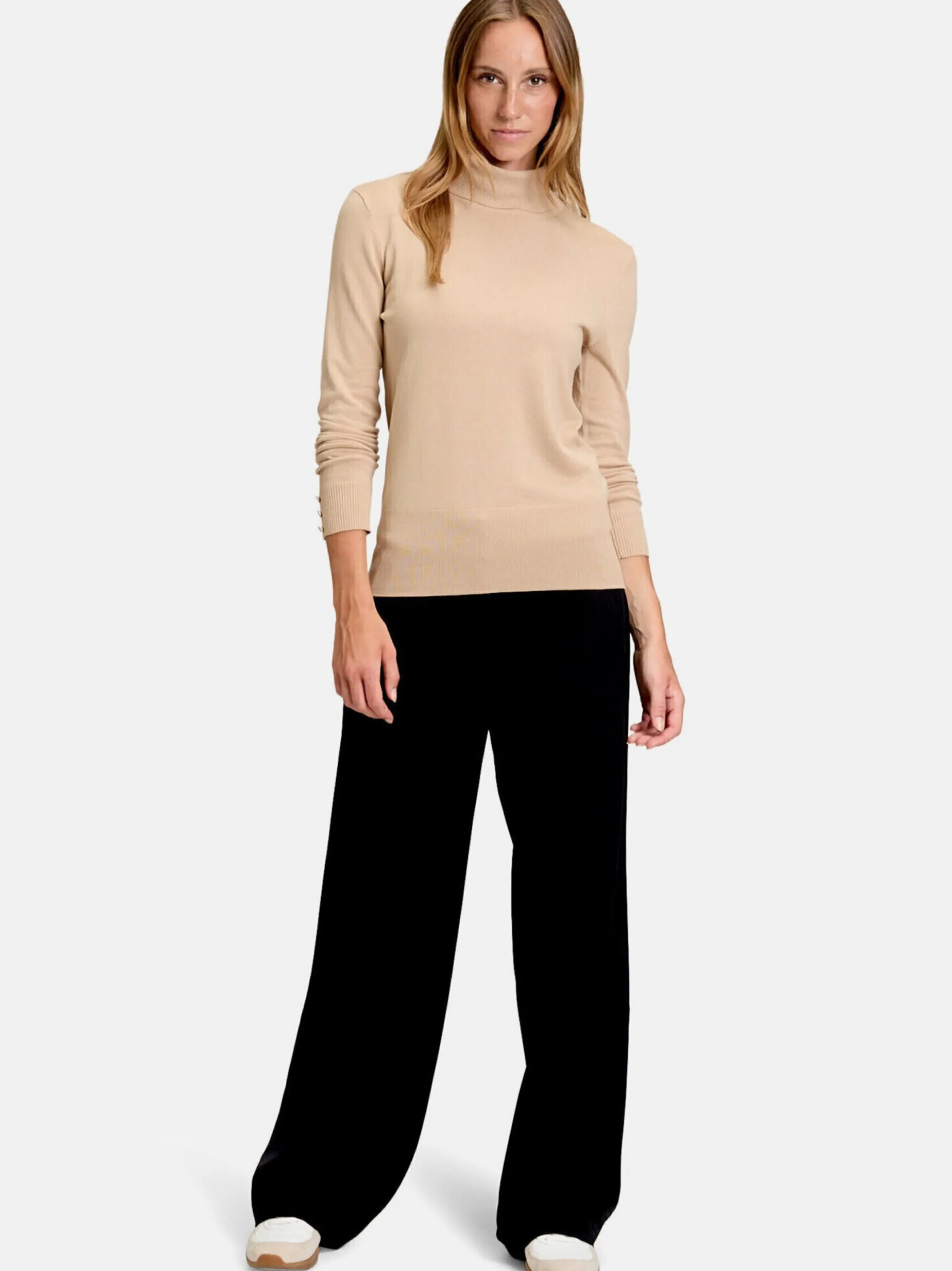 Betty Barclay Damen Rollkragenpullover in beige