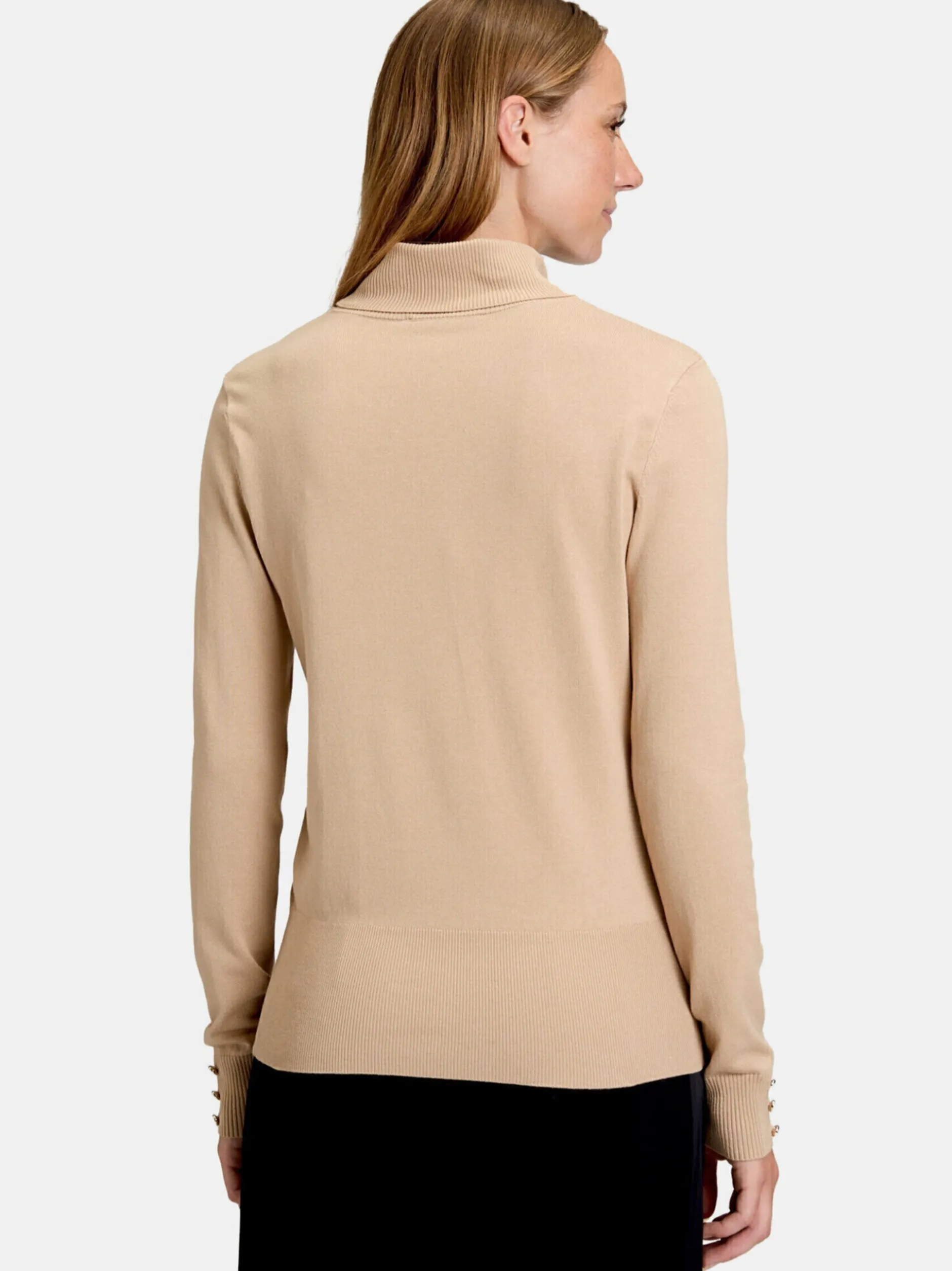 Betty Barclay Damen Rollkragenpullover in beige