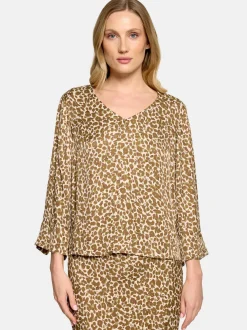 Betty Barclay Damen Schlupfbluse in beige mehrfarbig