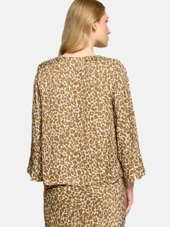 Betty Barclay Damen Schlupfbluse in beige mehrfarbig