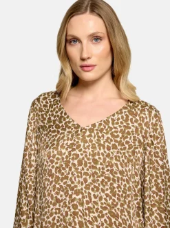 Betty Barclay Damen Schlupfbluse in beige mehrfarbig