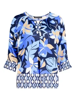Betty Barclay Damen Schlupfbluse in blau