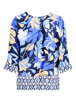 Betty Barclay Damen Schlupfbluse in blau