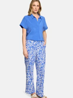 Betty Barclay Damen Schlupfbluse in blau