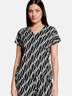 Betty Barclay Damen Shirt in schwarz mehrfarbig
