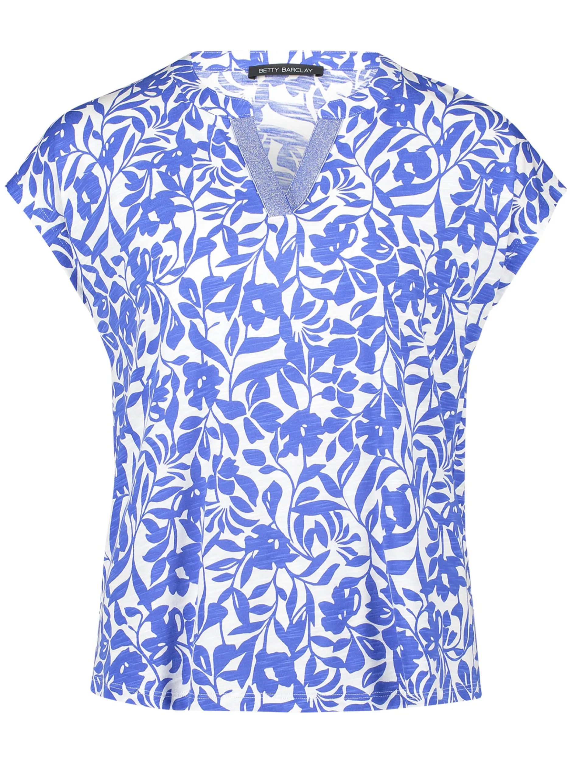 Betty Barclay Damen Shirt in weiß blau - Ärmel: ohne Arm